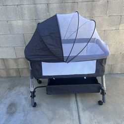 Baby Bassinet Sleeper, Adjustable Bedside Sleeper, Lightweight and Convenient for 0-18 Months