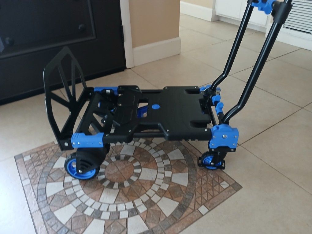 2 in 1 Aluminum Portable Folding Hand Truck Cart