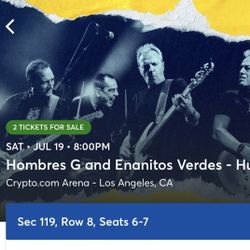 Hombres G And Enanitos Verdes Concert Tickets (Crypto Arena-LA)