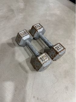 15 LB Iron dumbbells