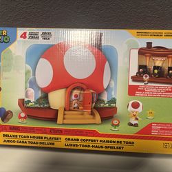 Super Mario Deluxe Toad House Playset