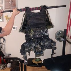 Paintball armor with pouches O rings  pipe cleaner.