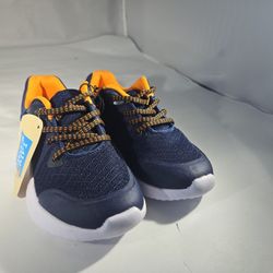 Navy & Orange Kids Sneakers – Size 13C (NEW) 