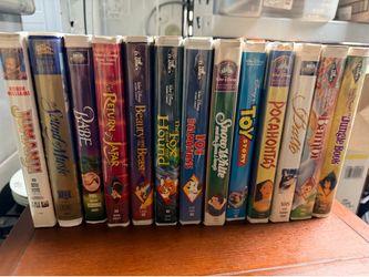 Vintage VHS Clamshell Lot (13 Movies) - Disney Black Diamond, Classics & Family Favorites