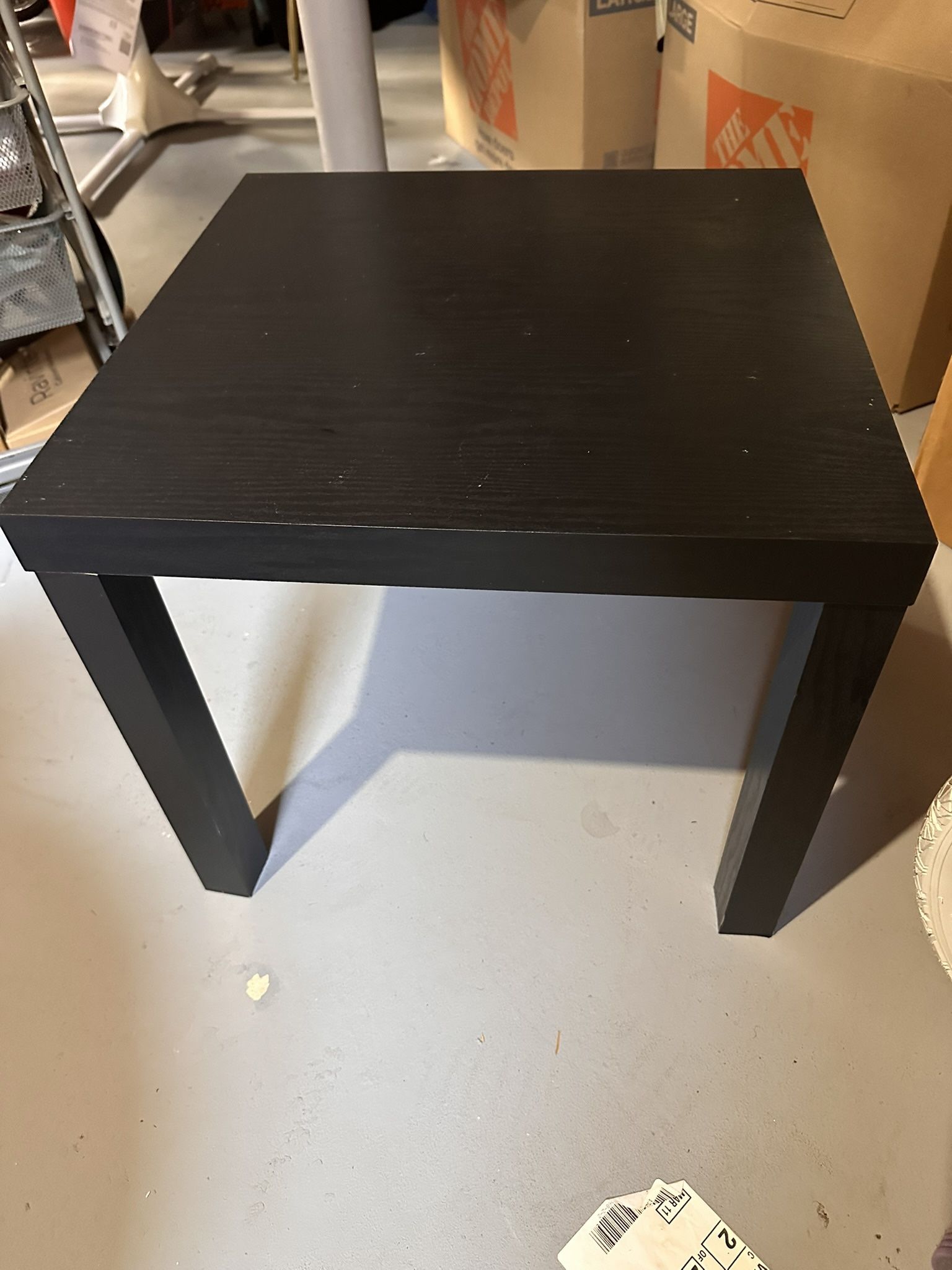 Simple Black Side Table