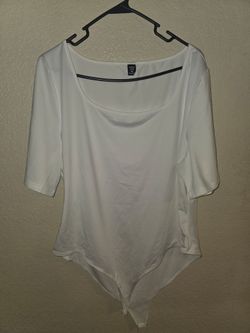 SHEIN EZwear White Bodysuit – Women's 4XL