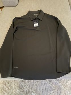 BYLT Long Sleeve Lux polo (Dark Charcoal)