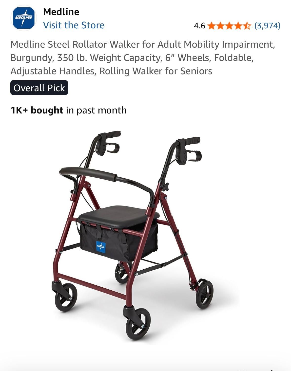 Medline Steel Walker