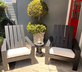 Pottery Barn Malibu Metal Adirondack Outdoor Lounge Chair