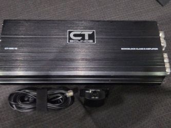 🔊 CT Sounds CT-1500.1D Monoblock Class D Amplifier (w/ Bass Knob & Cable)