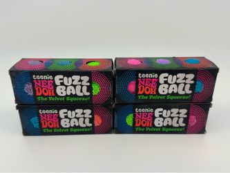 AUTHENTIC Teenie Needoh Fuzz Ball 3 Pack