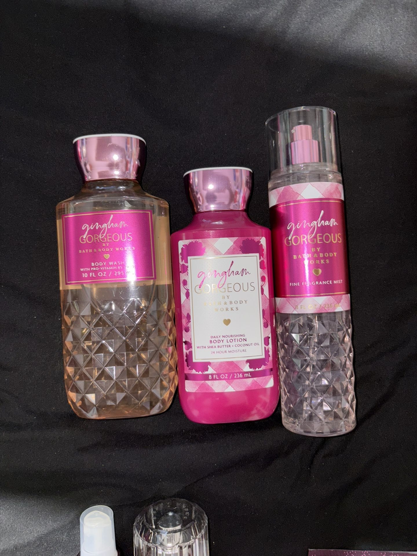 Bath & Body Works Gingham Gorgeous 3-Piece Set (Mist, Lotion & Body Wash) – NEW