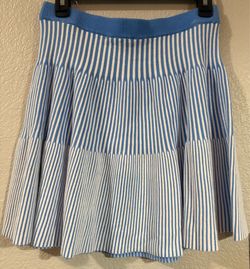Ribbed Stitch Tiered Mini Skirt