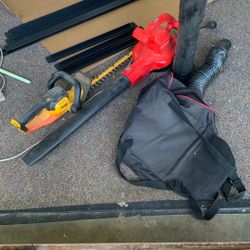 Craftsman Leaf Blower / Sucker Brand New / Dewalt Edger No Battery 