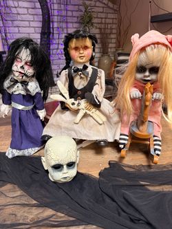 Halloween Set of 3 Horror Creepy Doll Collection