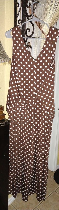 Brown pants suit size XL