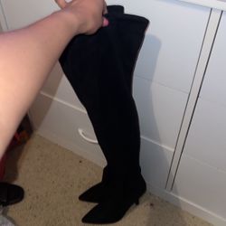 Black Steve Madden Over The Knee Boots