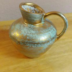 Antique Gold Stangl Pottery Vase