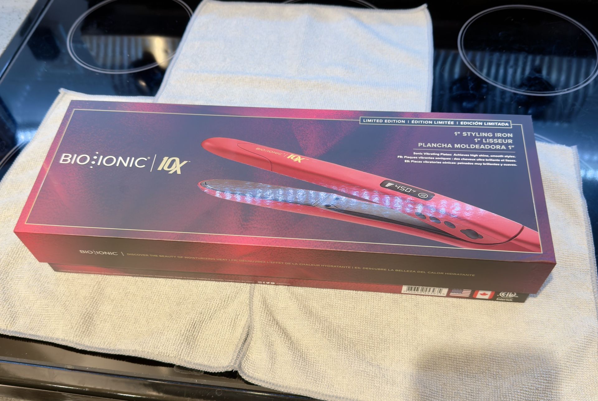 Bio Ionic • Velvet Rouge 10X™ Styling Iron, Limited Edition Red