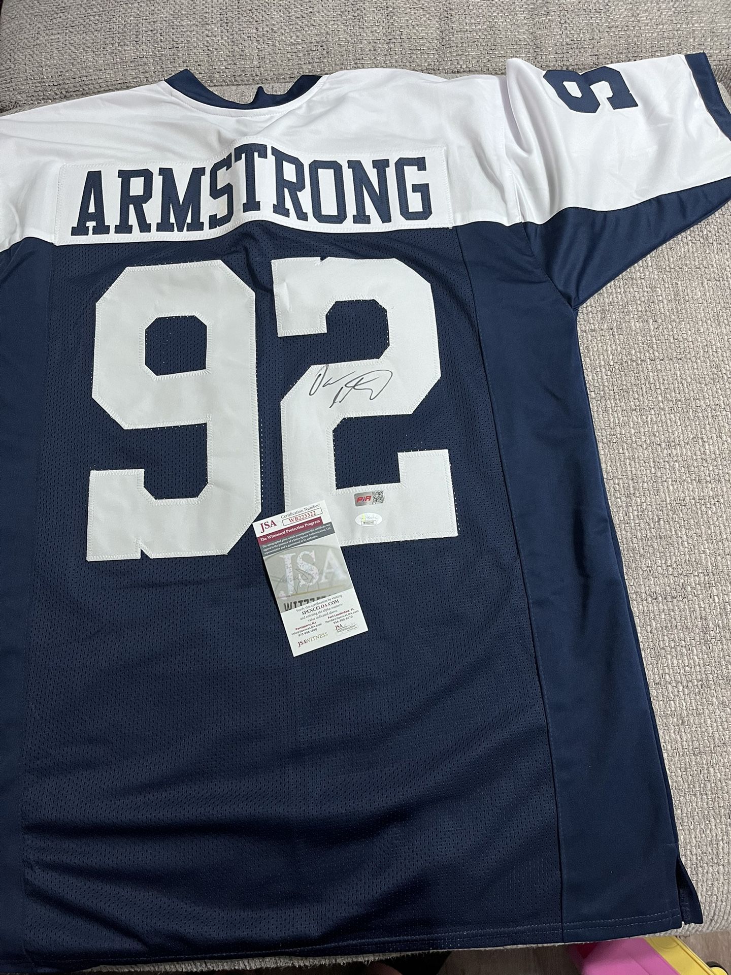 Dorance Armstrong Signed Autograph Custom Jersey With JSA COA - Dallas Cowboys