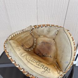 Pre- Owned Rawlings RCM45 Lite Toe Leather Baseball Glove Catcher Mitt RHT Lance