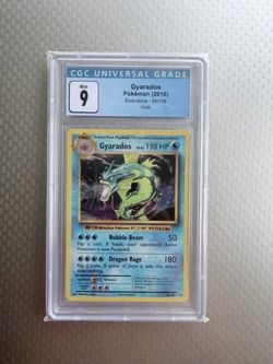Gyarados Holo CGC 9 Pokémon Evolutions 34/108