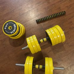 Adjustable Dumbbell Set - includes bars + plates