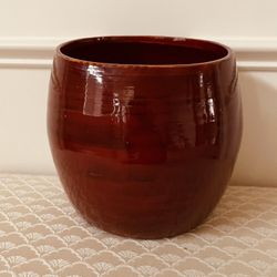 Brand New Red Bamboo Pot From Vietnam $10