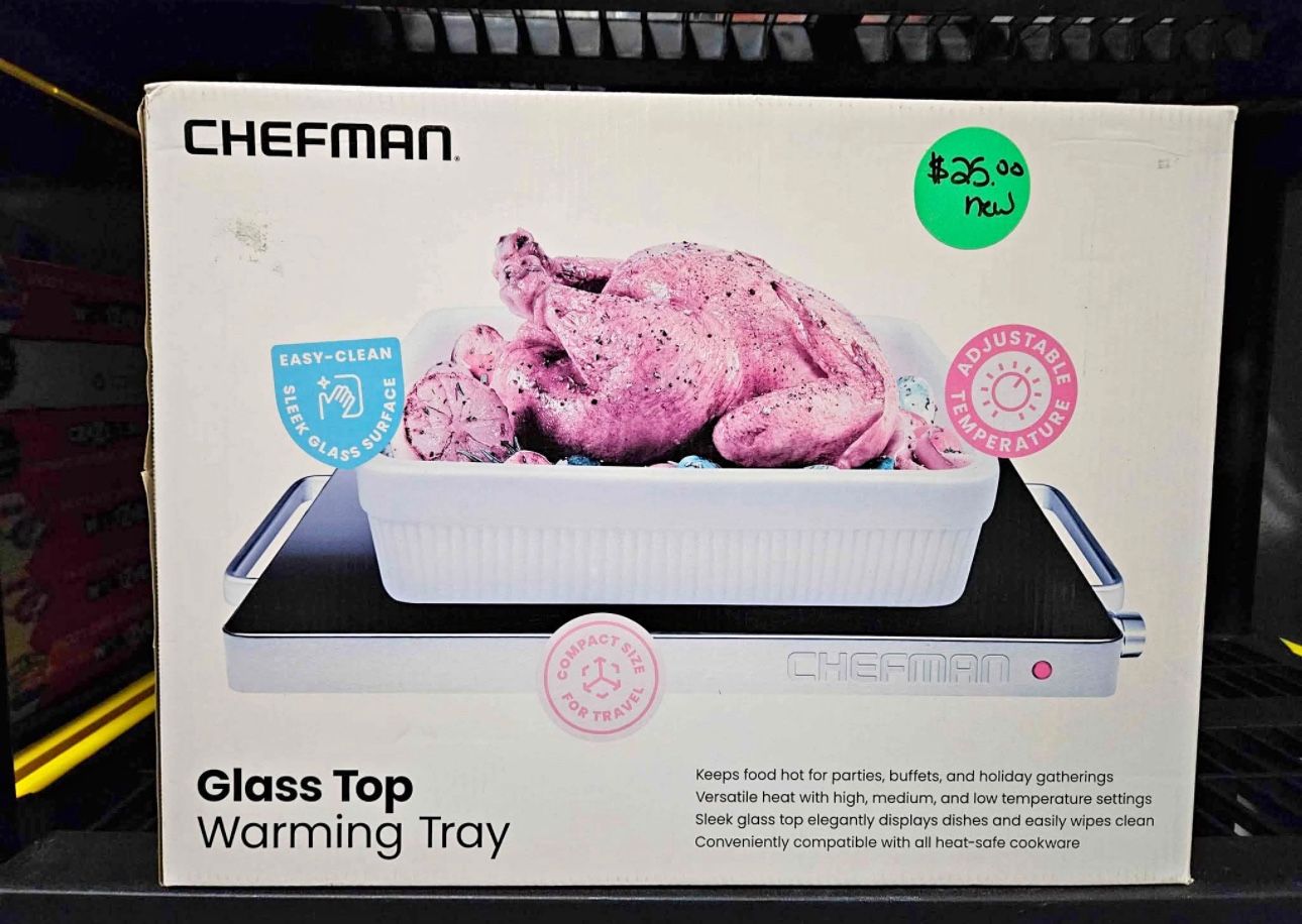 Glass Top Warming Tray