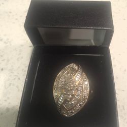 10k Gold Over Silver Diamond  Ring