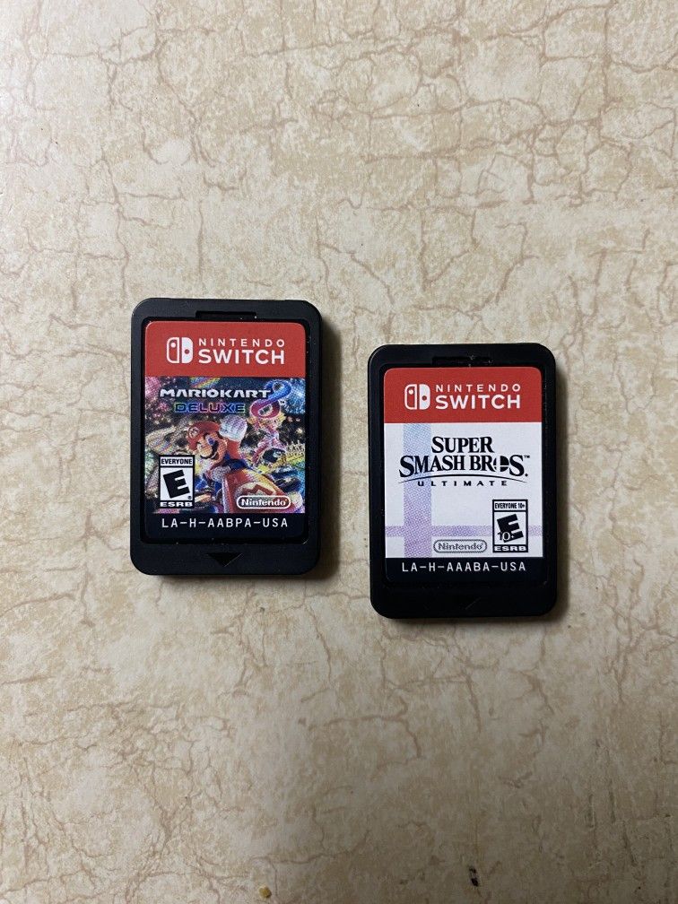 Super Smash Bros. Ultimate And Mario Kart Games For Nintendo Switch