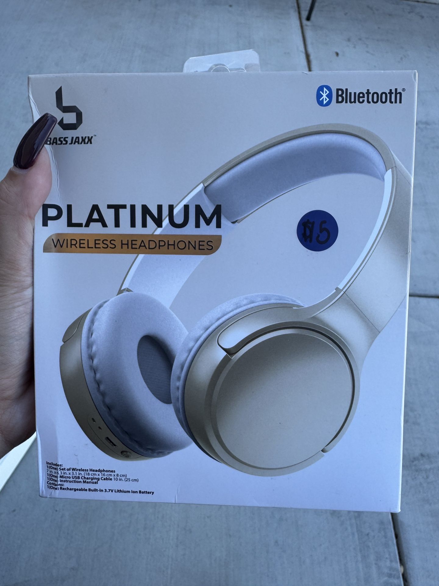 Bass Jaxx Platinum Wireless Headphones