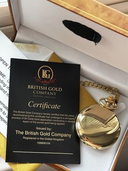 Gold Collectible James Bond Pocket Watch