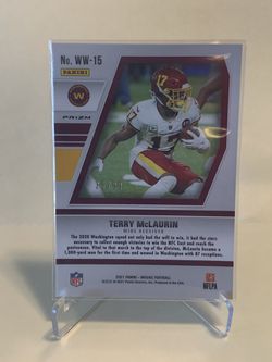 2021 Mosaic Terry Mclaurin Will To Win Blue Fluorescent 35/99 Washington SSP Thumbnail