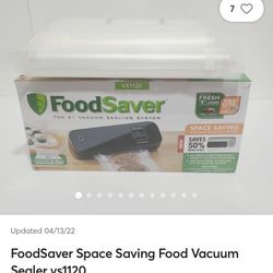  FoodSaver Space Saving Vacuum Sealer Machine with
