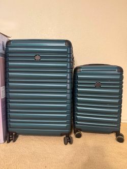 Delsey Paris 2-Piece Hardside Spinner Set (Teal) – Excellent Cond