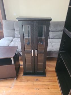 Shelving Unit With glass Doors