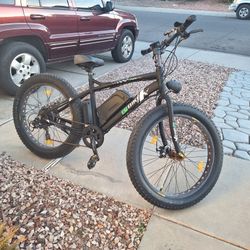 ELO Fat Tire Electric Mountain Bkie(100 Mile Capacity)