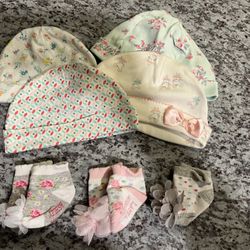 Baby Girl Socks And Hats 