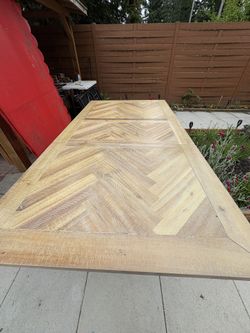 WOOD TABLE 78 X 42