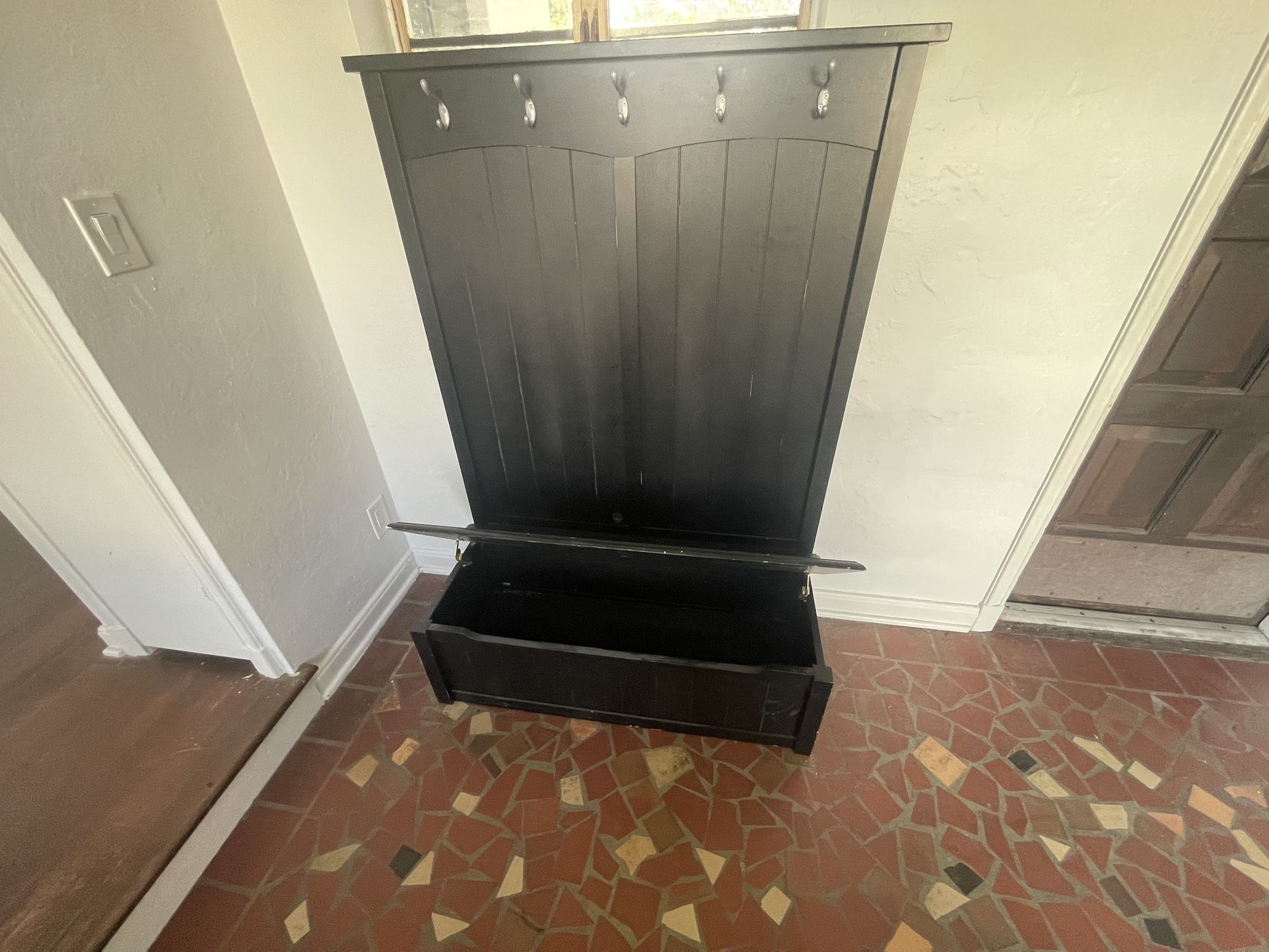 Hallway Coat & Shoe Rack , With Bench And Under Storage