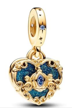 Authentic Pandora Disney Cinderella Coach Dangle Charm