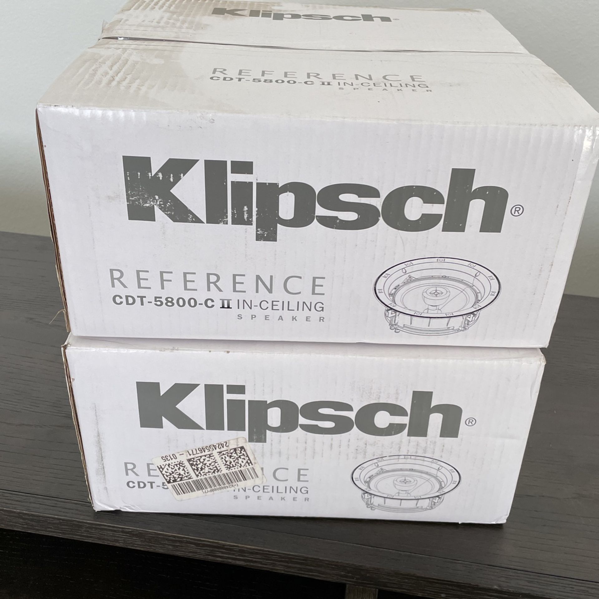 Pair of Klipsch CDT-5800-C II In-Ceiling Speaker - White (Pair)