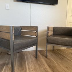 $350 for Both – Amisco Industrial Modern Chairs (Paid $1,400)
