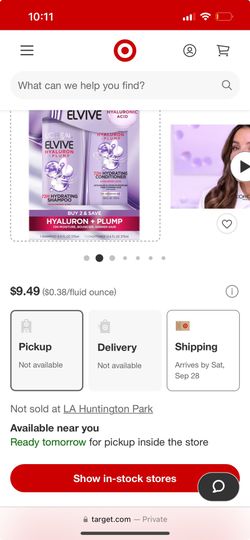 L'Oreal Paris Elvive Hyaluron Plump Shampoo & Conditioner Set - 25.2 fl oz