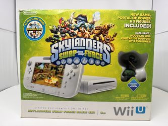 Nintendo Wii U Skylanders SWAP Force Starter Pack 8GB White CIB NM RARE