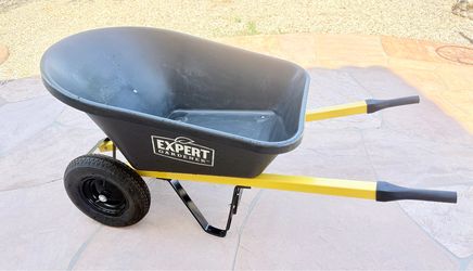 Expert Gardener 2-Wheel Wheelbarrow / Yard Cart / Wheelbarrel (6 Cu Ft)