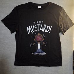 NEW! Kendrick Lamar Mustard Graphic T-Shirt, Size Large, Black