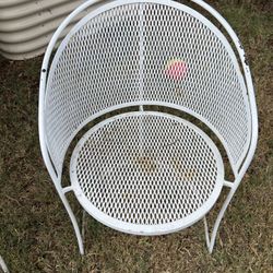 Vintage Iron Patio/Garden Bench & 2 Chairs