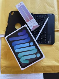 Apple ipad Mini 6th Generation (2021 model) 256GB With Box, keyboard, pencil & Accessories 